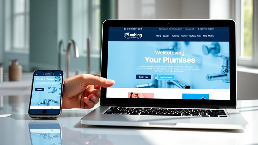 responsive design for plumbing websites